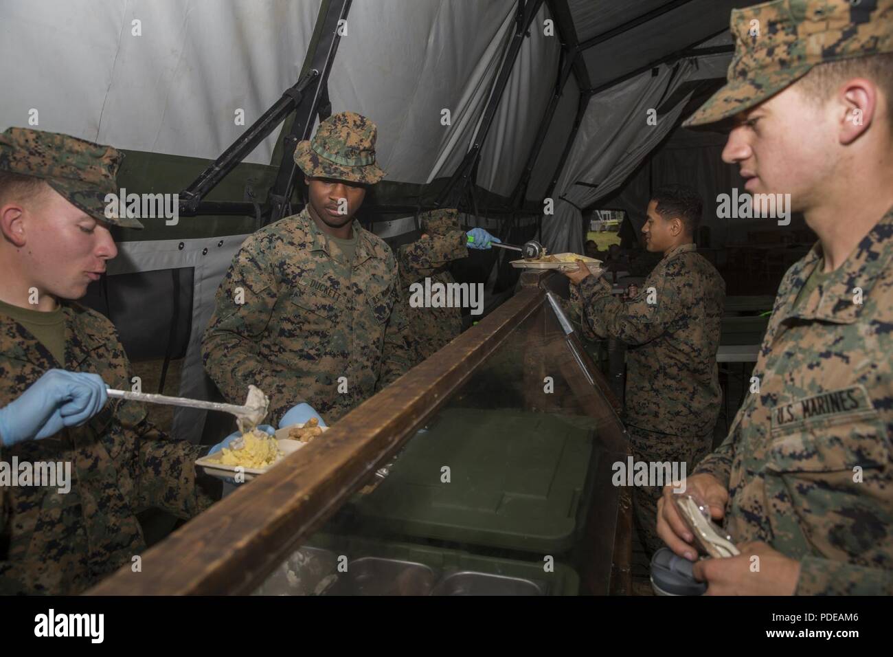 U.S. Marines with Headquarters Regiment, 2nd Marine Logistics Group ...