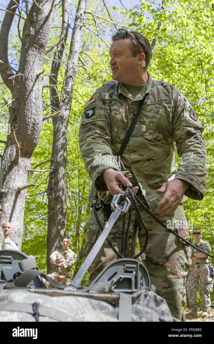 U.S. Army Staff Sgt. Joshua Richmond, instructor, Army Mountain Warfare