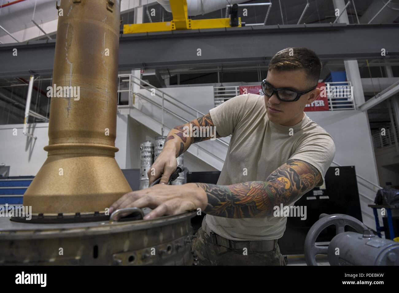 Senior Airman Robert Densmore, an aerospace propulsion journeyman with