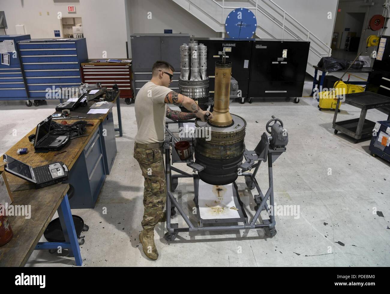 Senior Airman Robert Densmore, an aerospace propulsion journeyman with