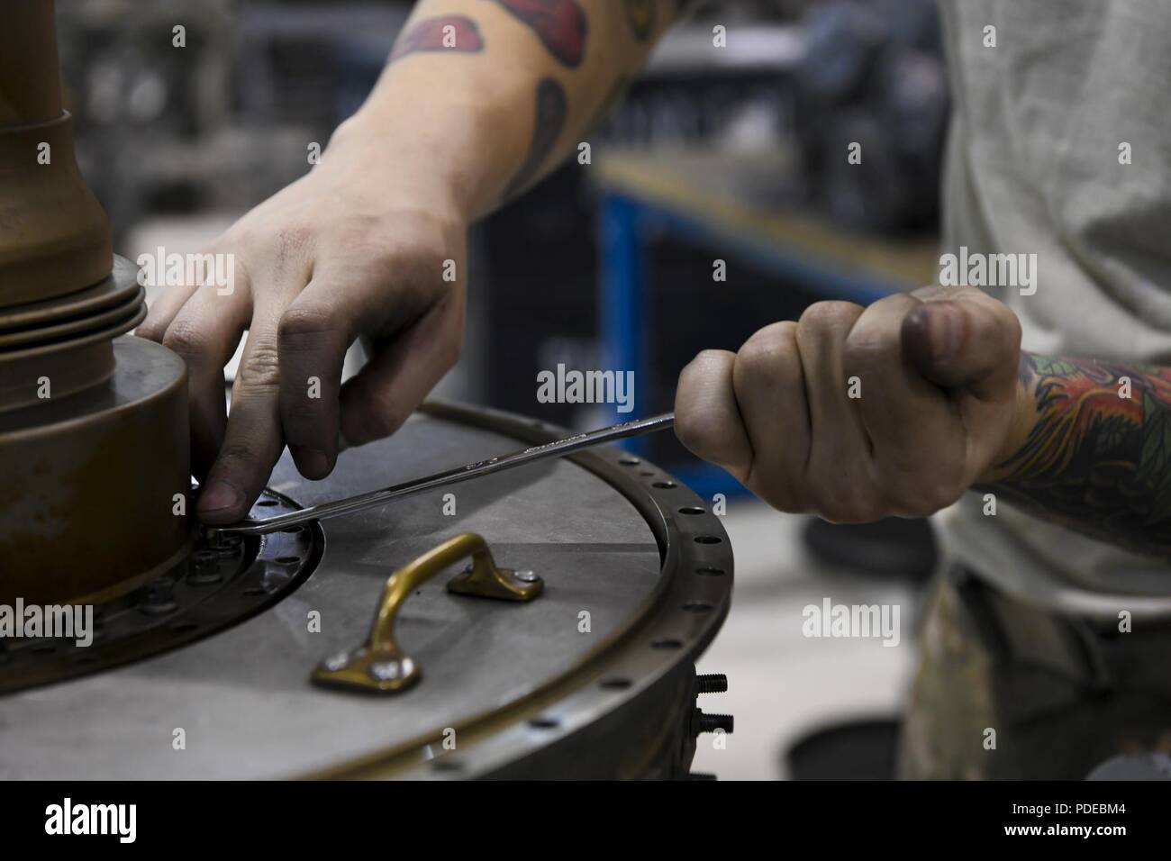 Senior Airman Robert Densmore, an aerospace propulsion journeyman with