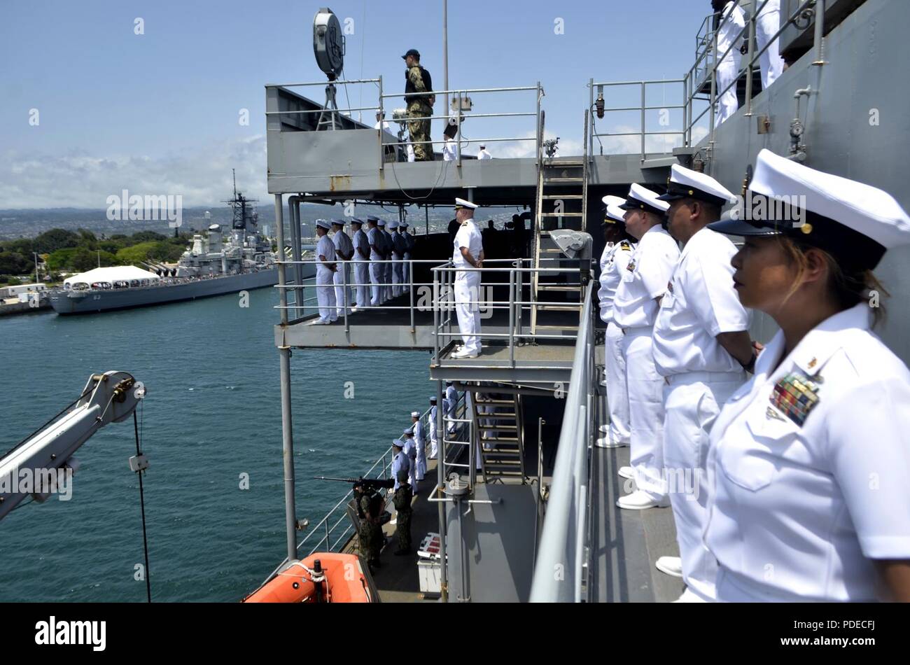 HARBOR, Hawaii -- (May 17, 2018) Sailors assigned to the submarine ...