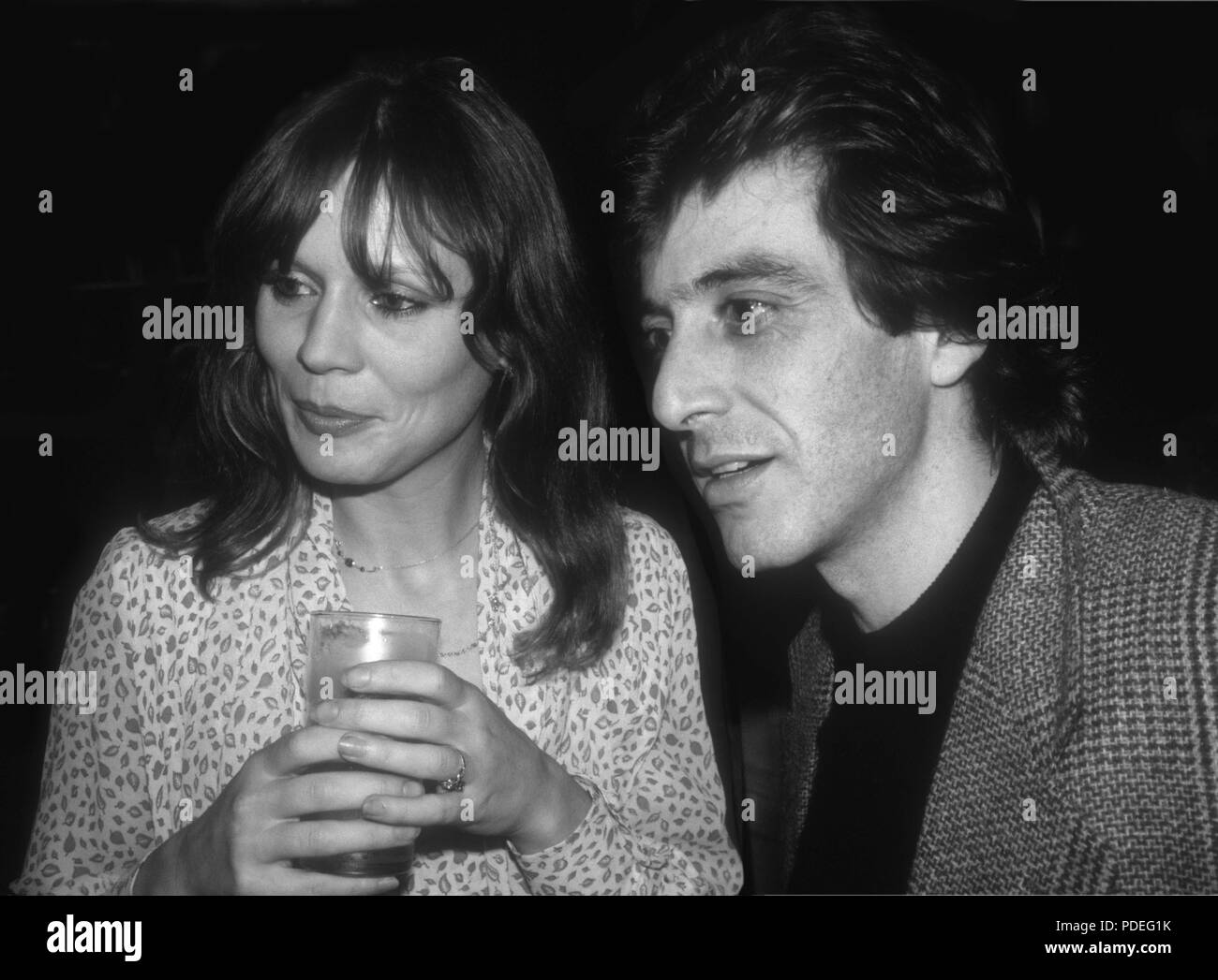 Marthe Keller and Al Pacino 1977  Premiere of Bobby Deerfield  Photo By Adam Scull/PHOTOlink.net /MediaPunch Stock Photo