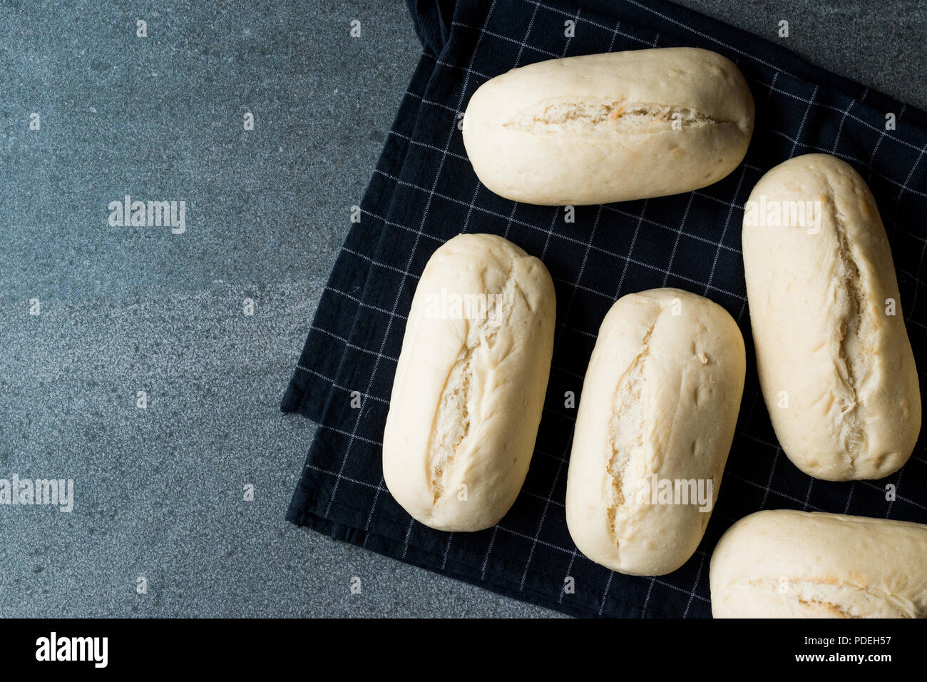 Raw Baguette Bread Ready To Bake In The Oven Organic French Francala Bakery Stock Photo Alamy