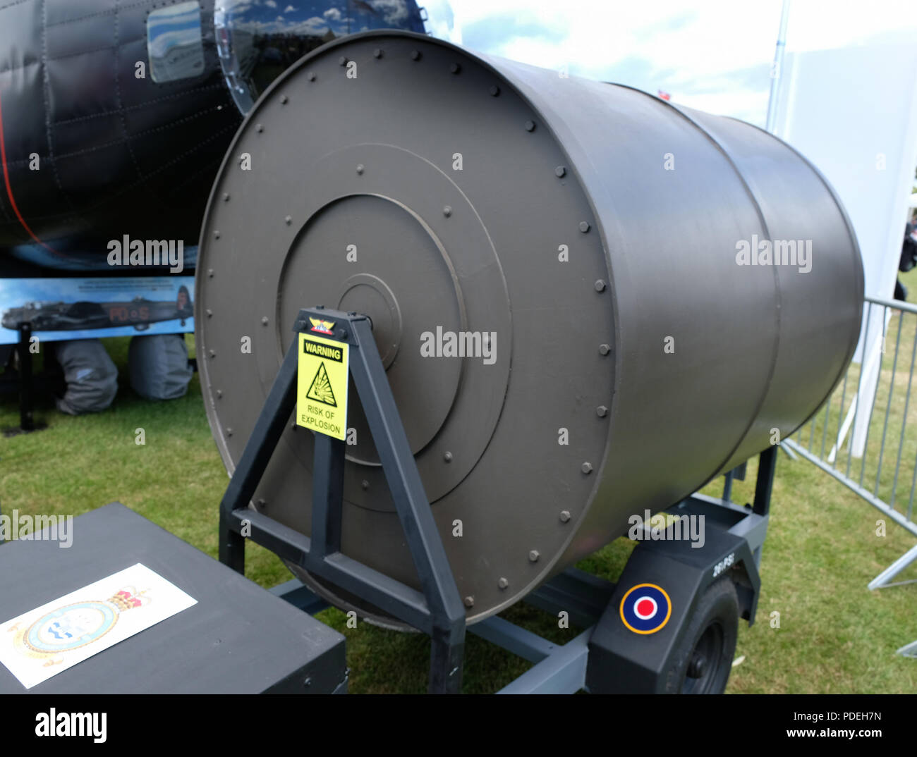 Upkeep. A bouncing bomb is a bomb designed to bounce to a target across