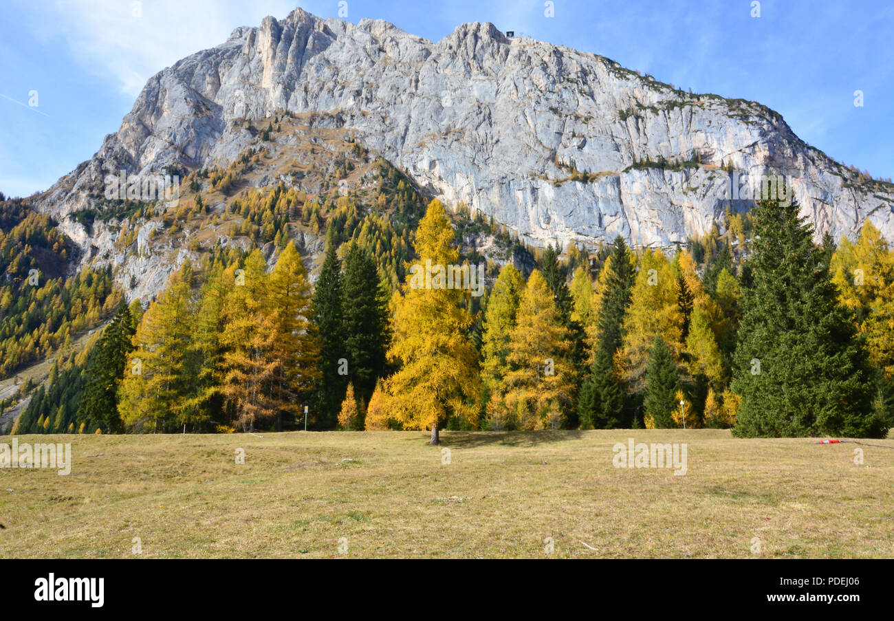 a beautiful autumn on the Italian Alps Stock Photo