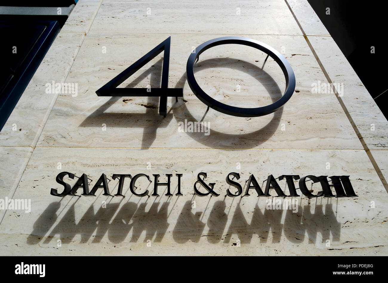 Saatchi & Saatchi offices at 40 Chancery Lane, London, England, UK. Stock Photo