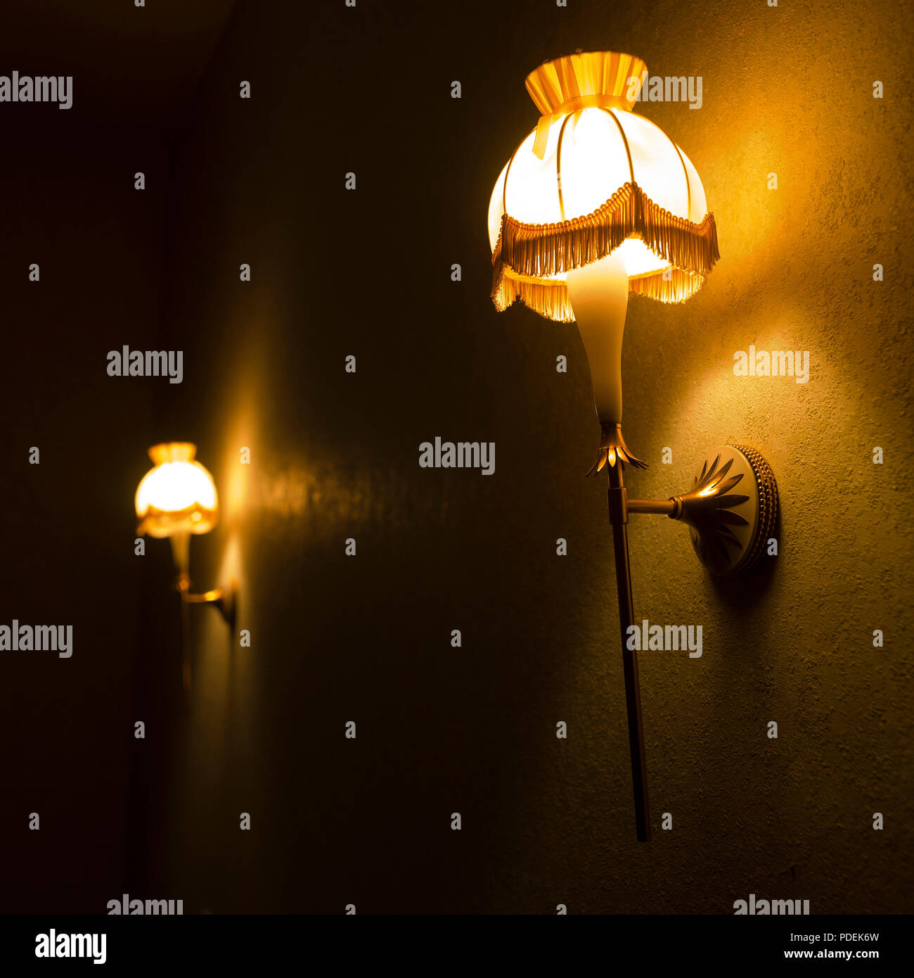 Sconces lighting Stock Photo