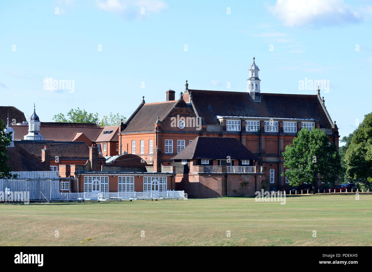 The Haileybury College in Hertford Heath, Hertfordshire, a public school formerly the East India Company College. It was founded in 1806 Stock Photo