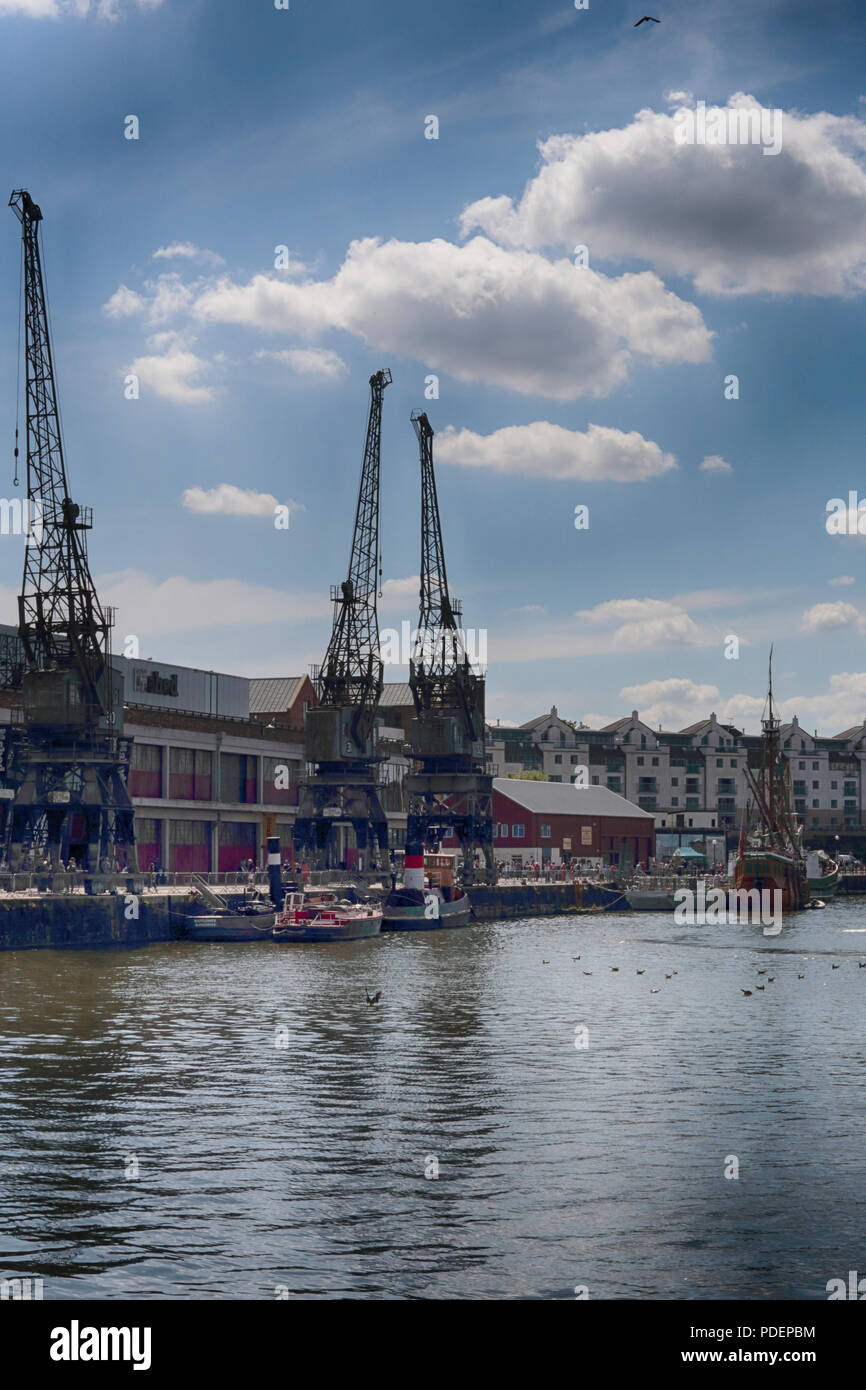 Bristol Docks on a summer's day Stock Photo