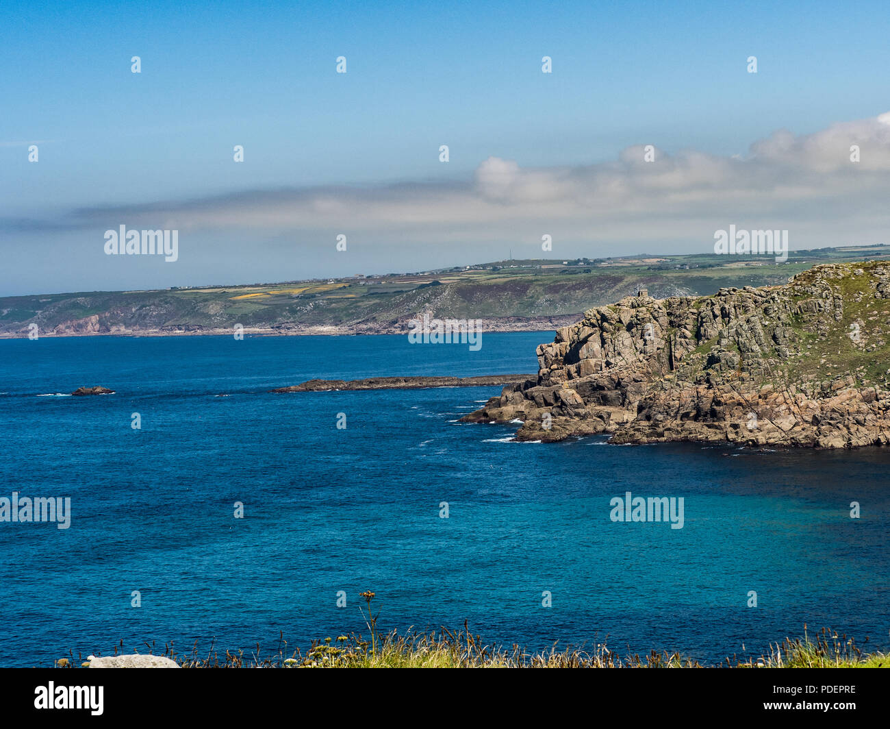 Land's End, Cornwall, England Stock Photo Alamy