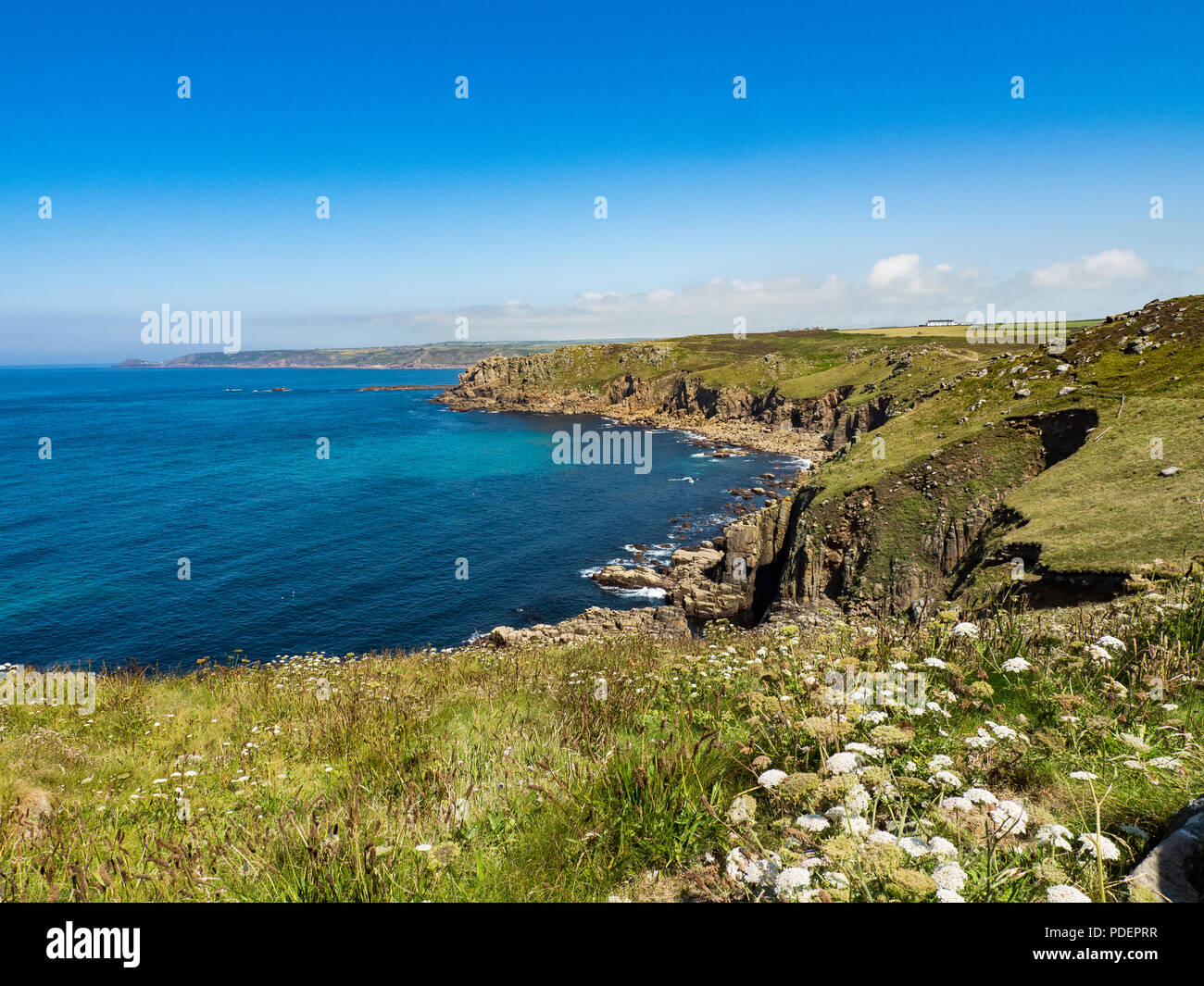 Land's End, Cornwall, England Stock Photo Alamy