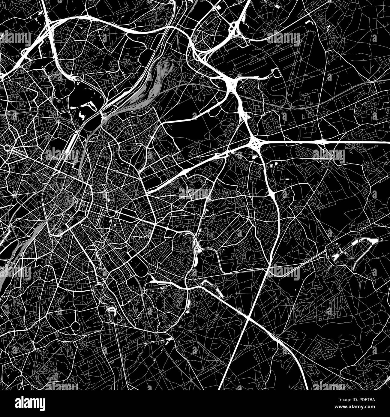 Woluwe saint lambert street map Stock Vector Images Alamy