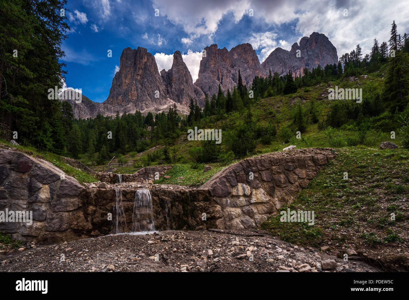 View of the Geisler, Dolomites Stock Photo - Alamy