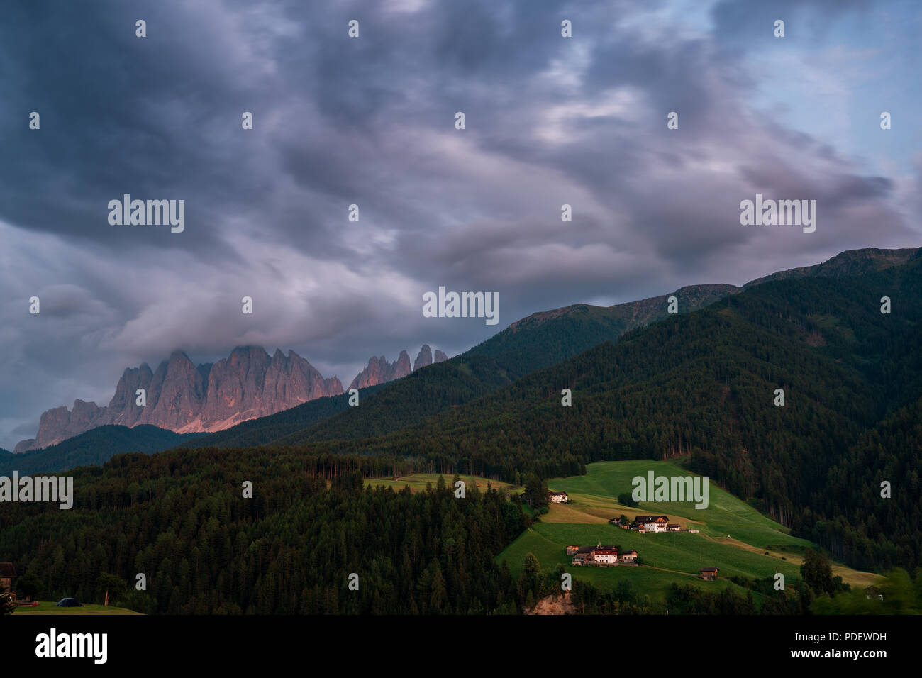 View of the Geisler, Dolomites Stock Photo - Alamy