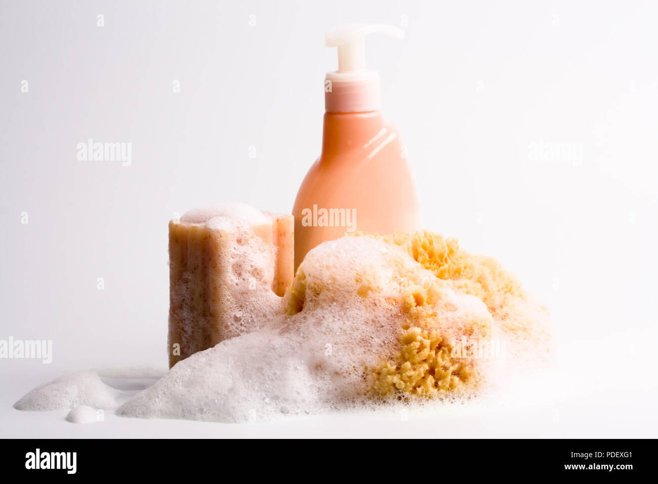 Shower gel sponge hires stock photography and images Alamy