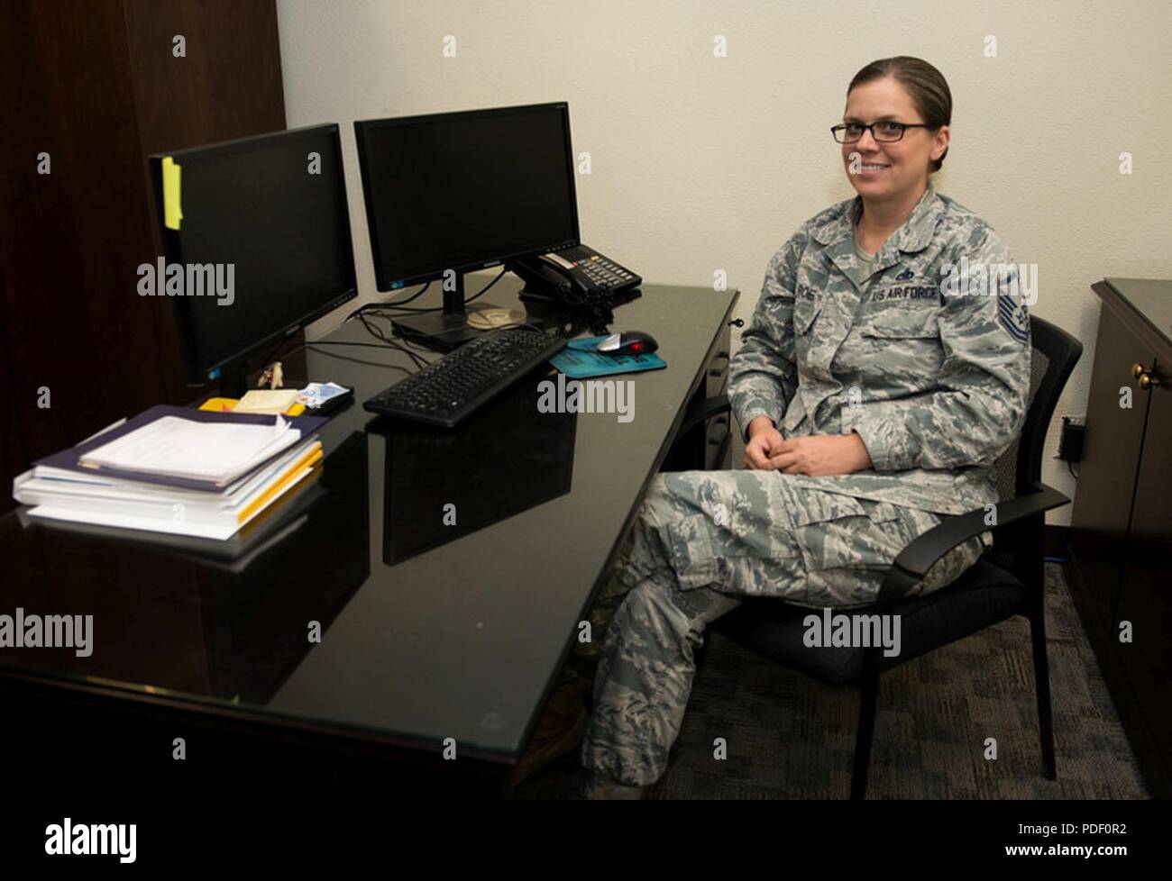 Master Sgt. Colette Roe, 56th Fighter Wing superintendent of ...