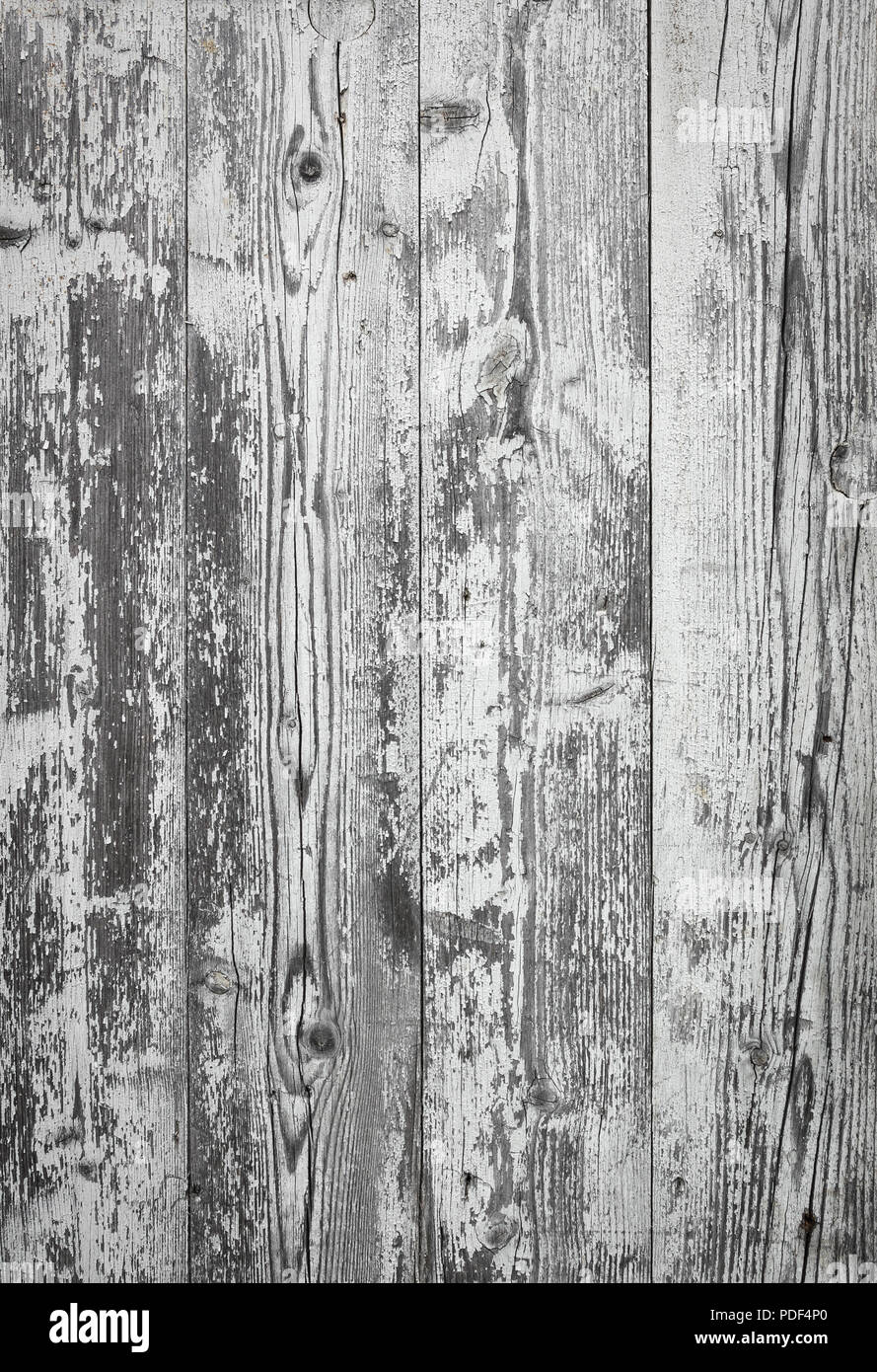 Rustic wooden planks background with peeling white paint Stock Photo ...