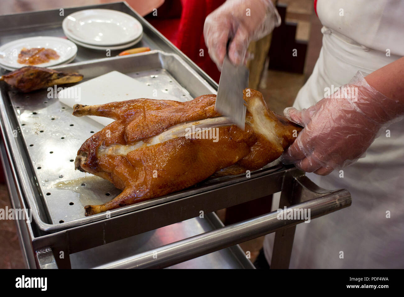 Beijing Roast Duck Stock Photo