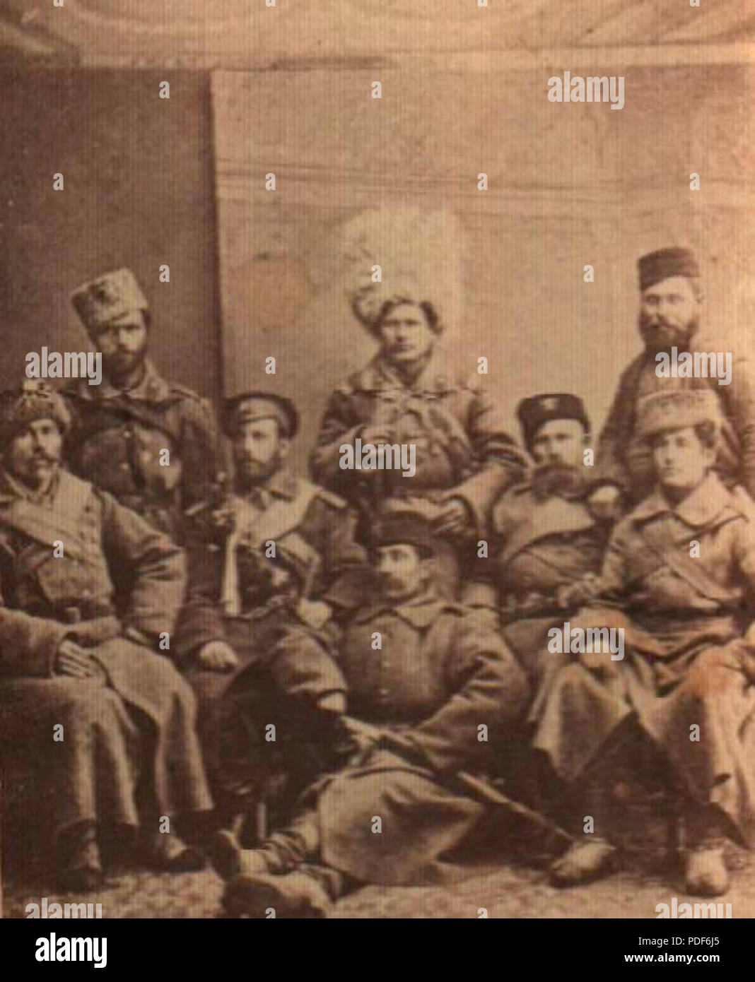 40 BASA-1599K-1-1882-31-Serbo-Bulgarian war, 1885 Stock Photo