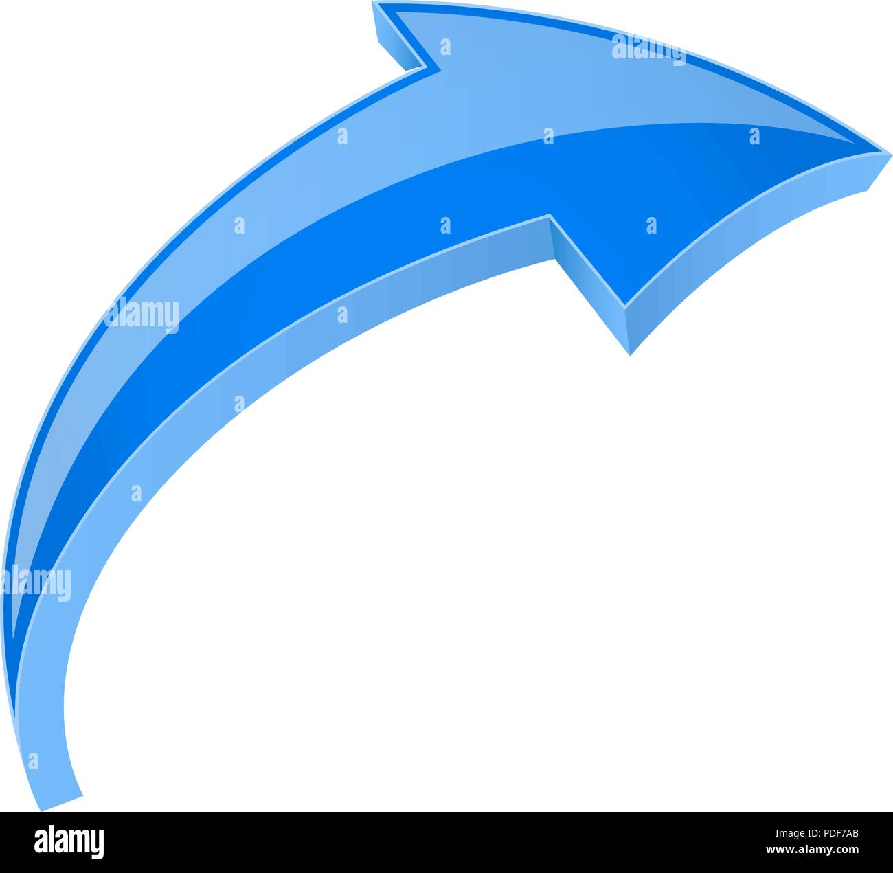 Blue 3d shiny arrow. Next sign Stock Vector Image & Art - Alamy