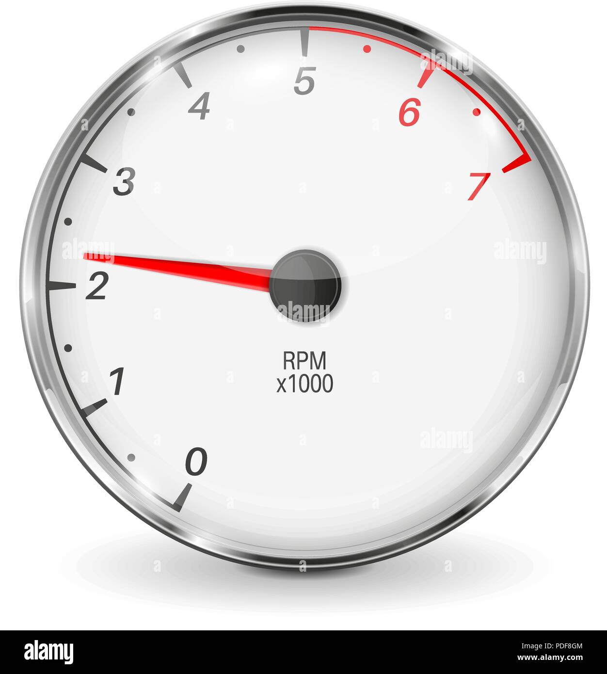 Tachometer. 3d vehicle gauge Stock Vector Image & Art Alamy