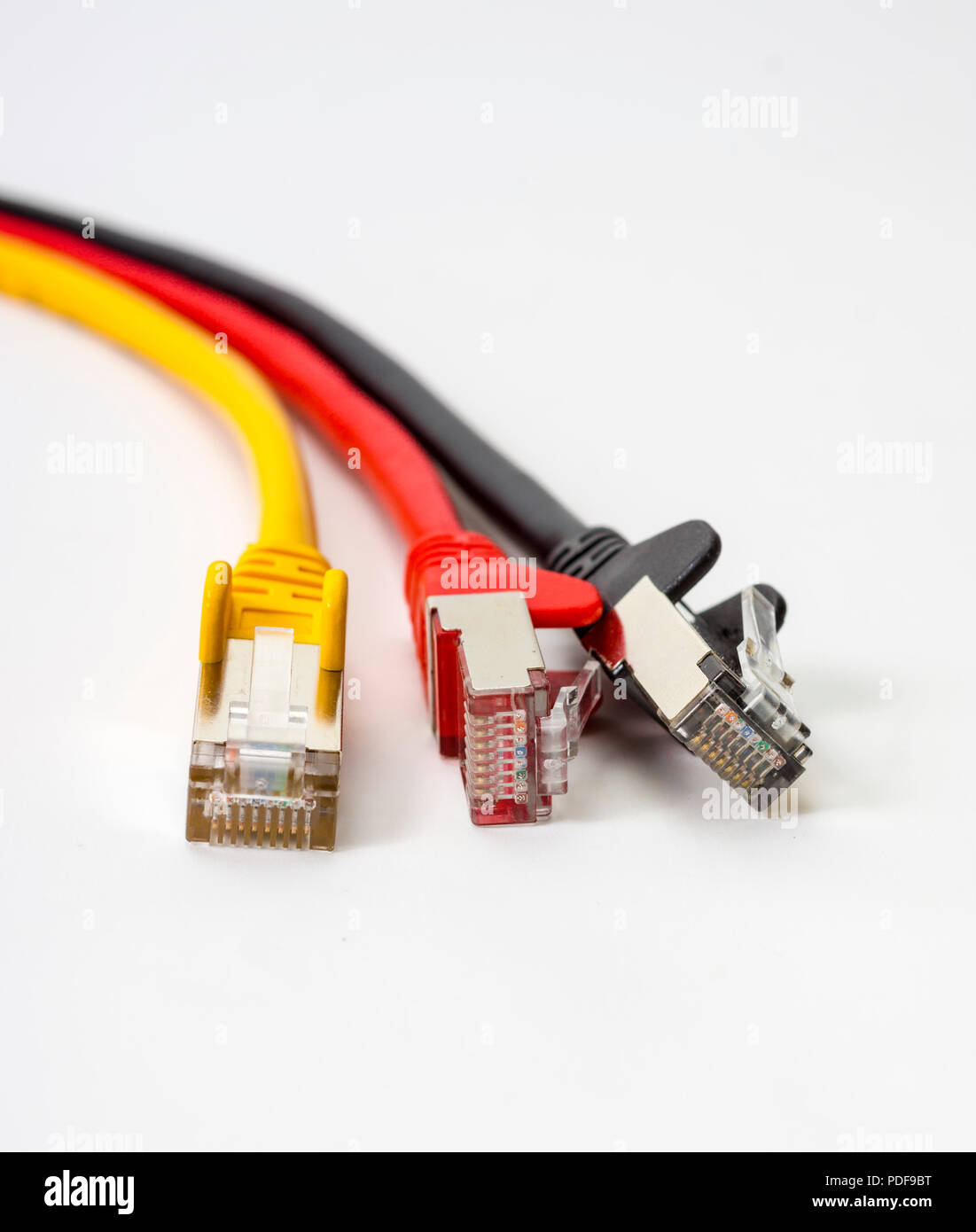 Network LAN Cable Stock Photo