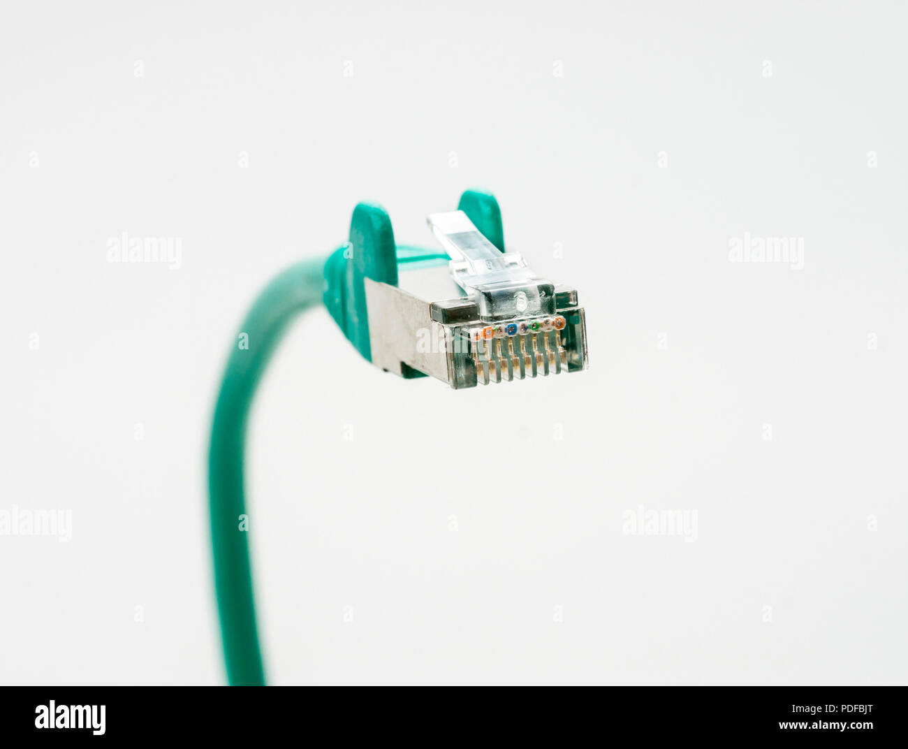 Network LAN Cable Stock Photo