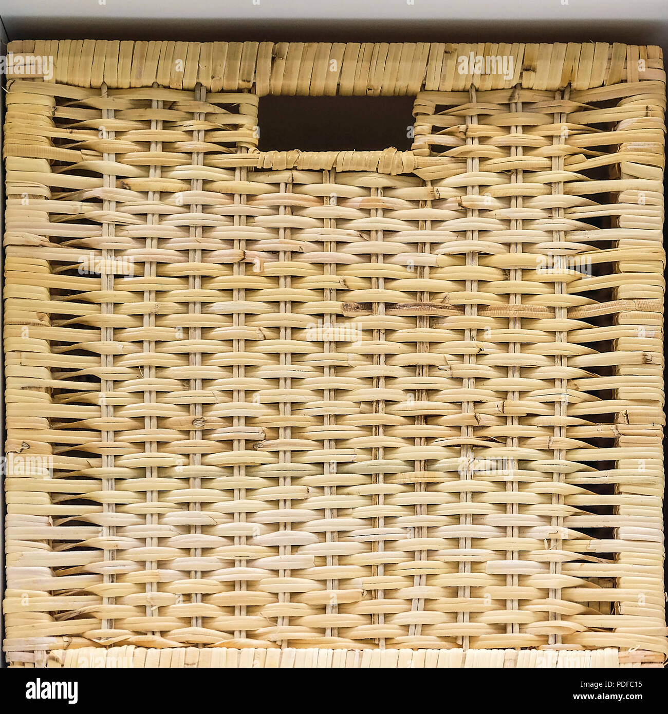 Rattan weave close-up. Packaging for clothes and hats. Large and small ...