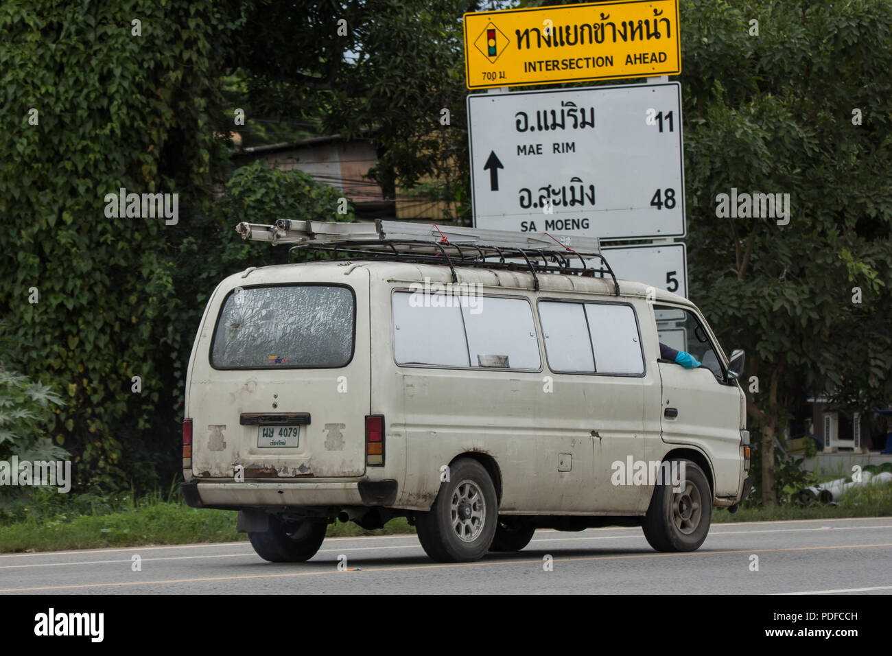 Download Chiangmai Thailand July 24 2018 Private Old Isuzu Elf Van Photo At Road No 1001 About 8 Km From City Center Thailand Stock Photo Alamy