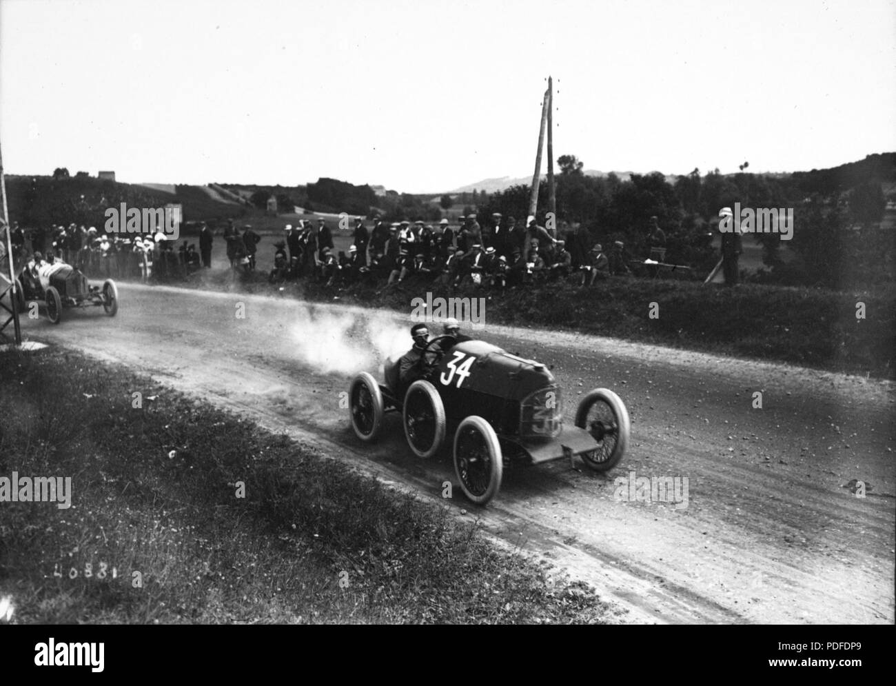 110 De Moraes at the 1914 French Grand Prix Stock Photo