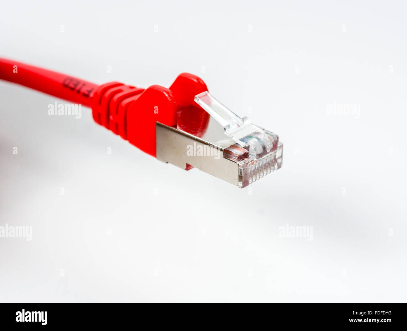 Network LAN Cable Stock Photo