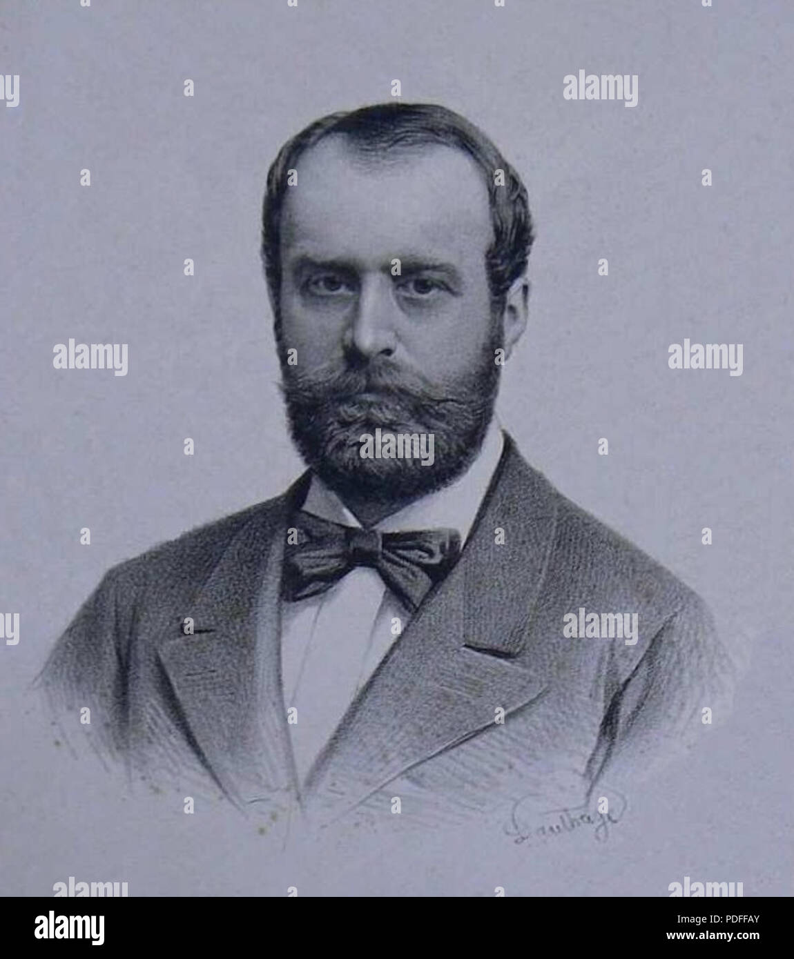 124 Ernst Olivier von Laudon (1832-1915) Stock Photo