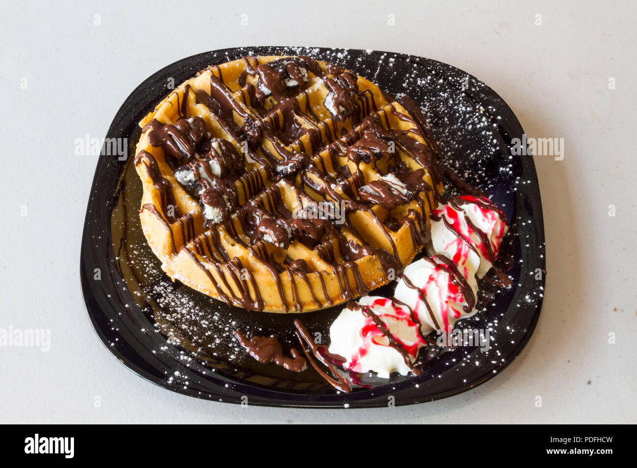 WAFFLES AND PANCAKES Stock Photo Alamy