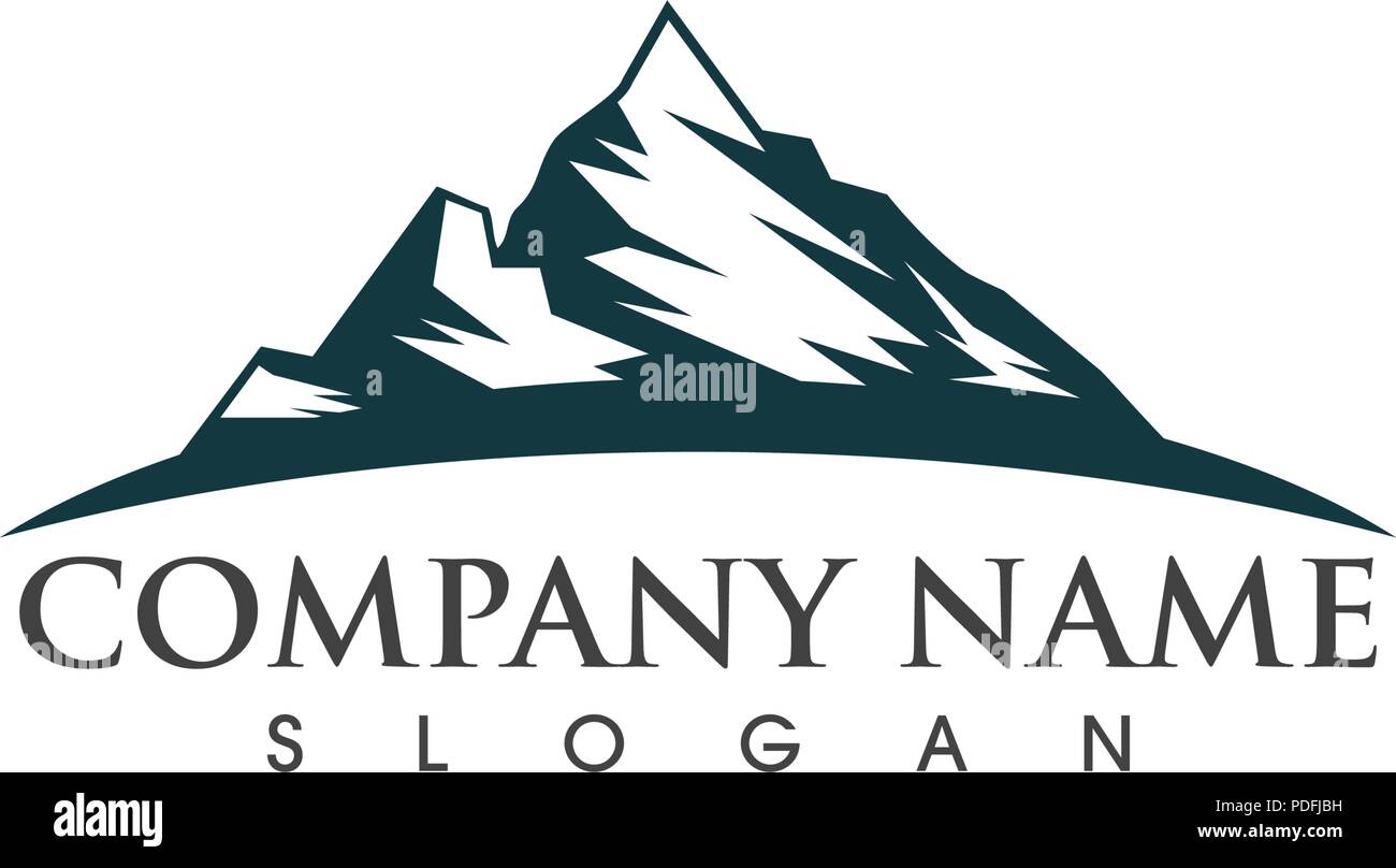 Mountain vector icon illustration design template Stock Vector Image ...
