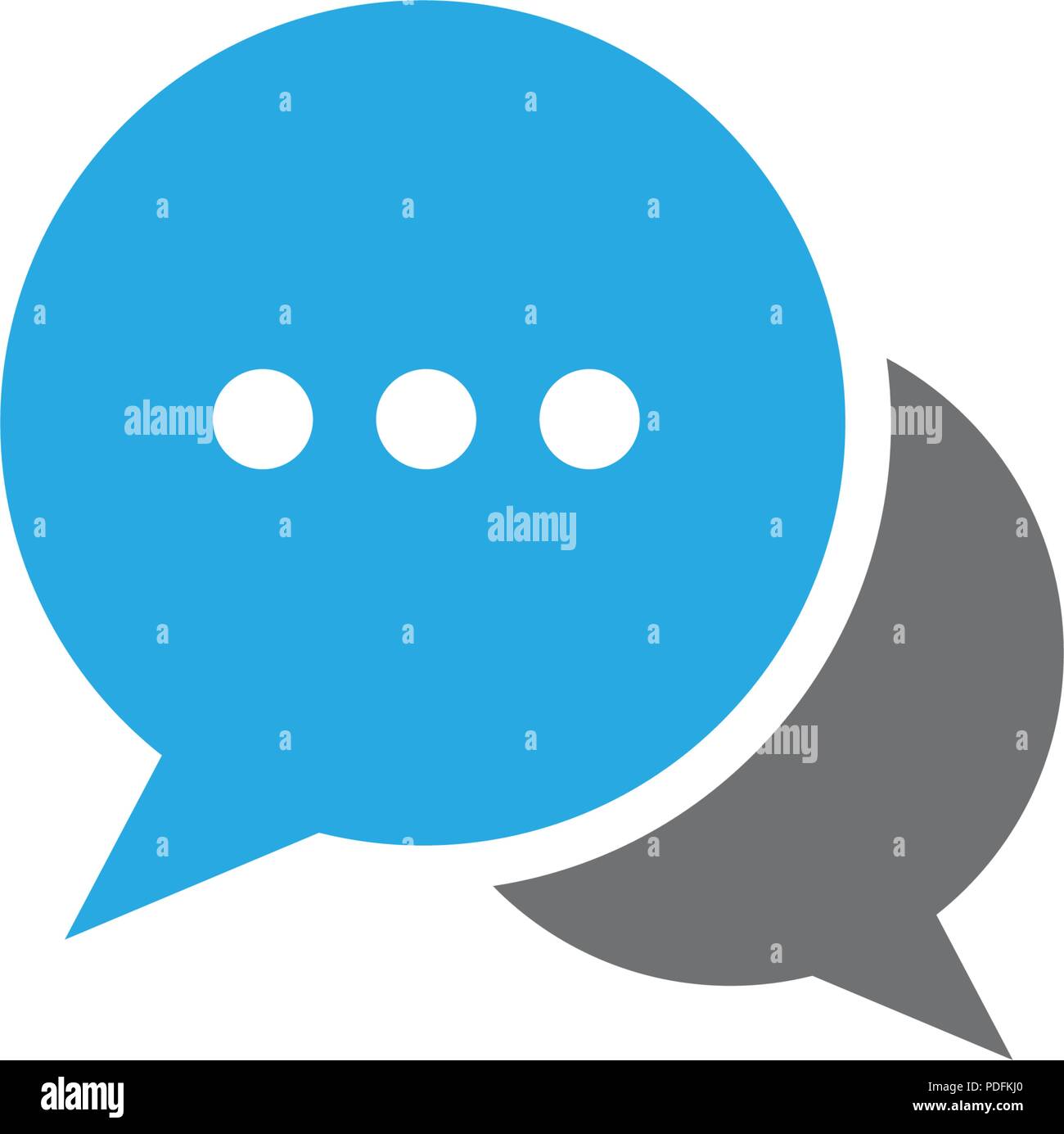 Speech bubble icon Logo template vector illustration Stock Vector