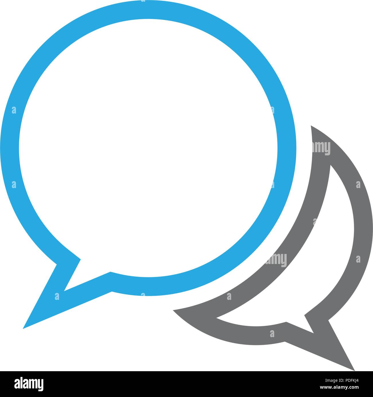 Speech bubble icon Logo template vector illustration Stock Vector Image ...