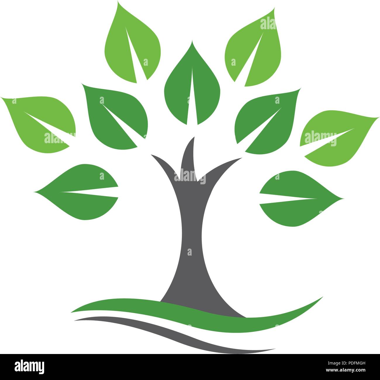 Logos of green Tree leaf ecology nature element vector Stock Vector ...