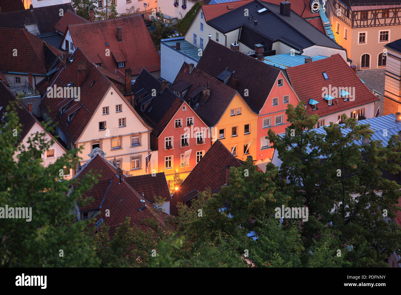Old Town, Upper Town, Kulmbach, Upper Franconia, Bavaria, Germany Stock Photo