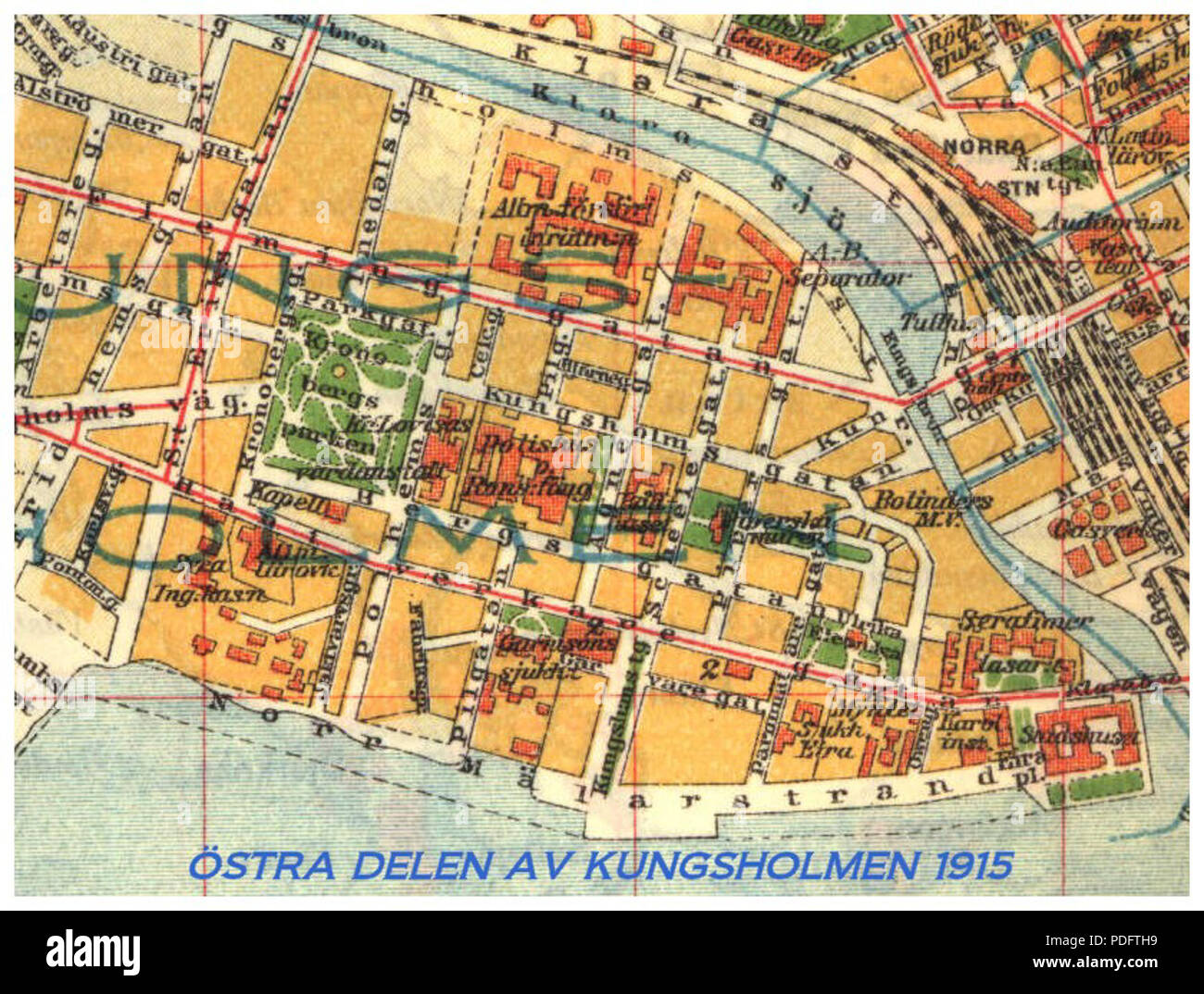 kungsholmen karta 187 Kungsholmen karta 1915 Stock Photo   Alamy