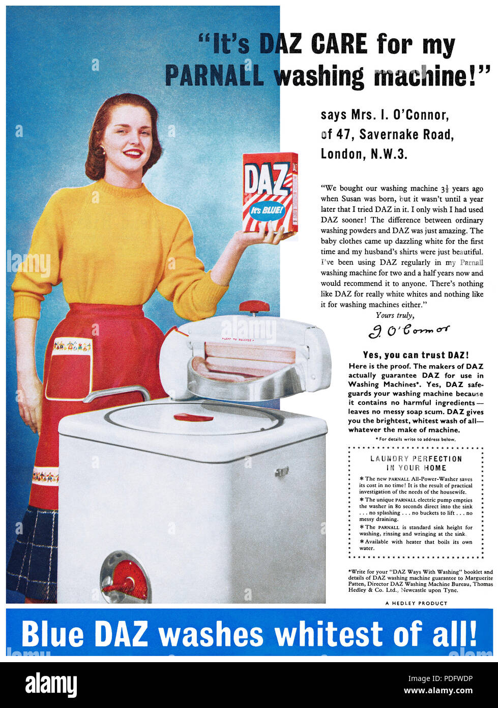 Washing machine advert hi-res stock photography and images - Alamy