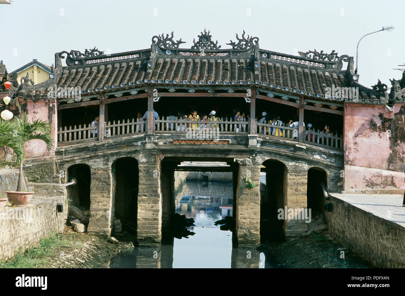 Japanese covered bridge at Hoi An, Vietnam Stock Photo