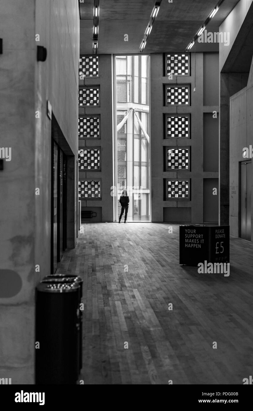 Tate modern tower architecture Black and White Stock Photos & Images ...