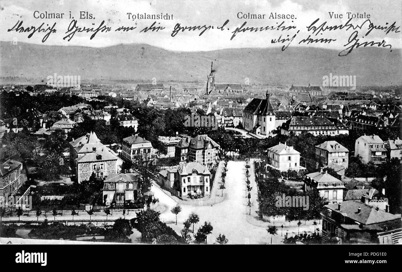 Colmar Telegraph Colmar alsace Black and White Stock Photos & Images - Alamy
