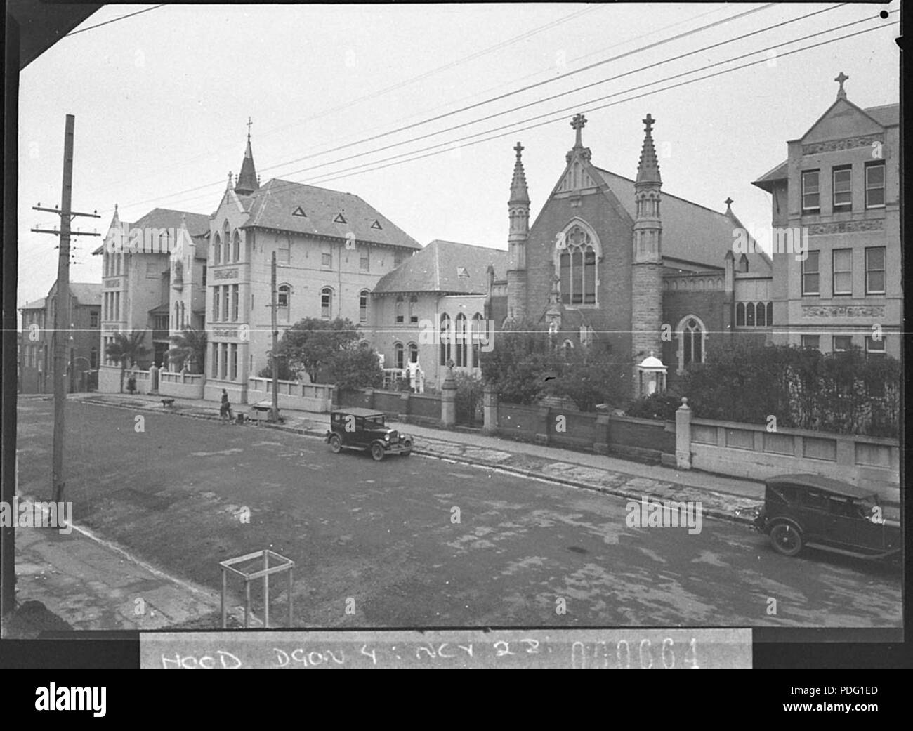 132 SLNSW 10877 St Josephs Convent and Chapel later the Mary MacKillop Chapel North Sydney Stock Photo