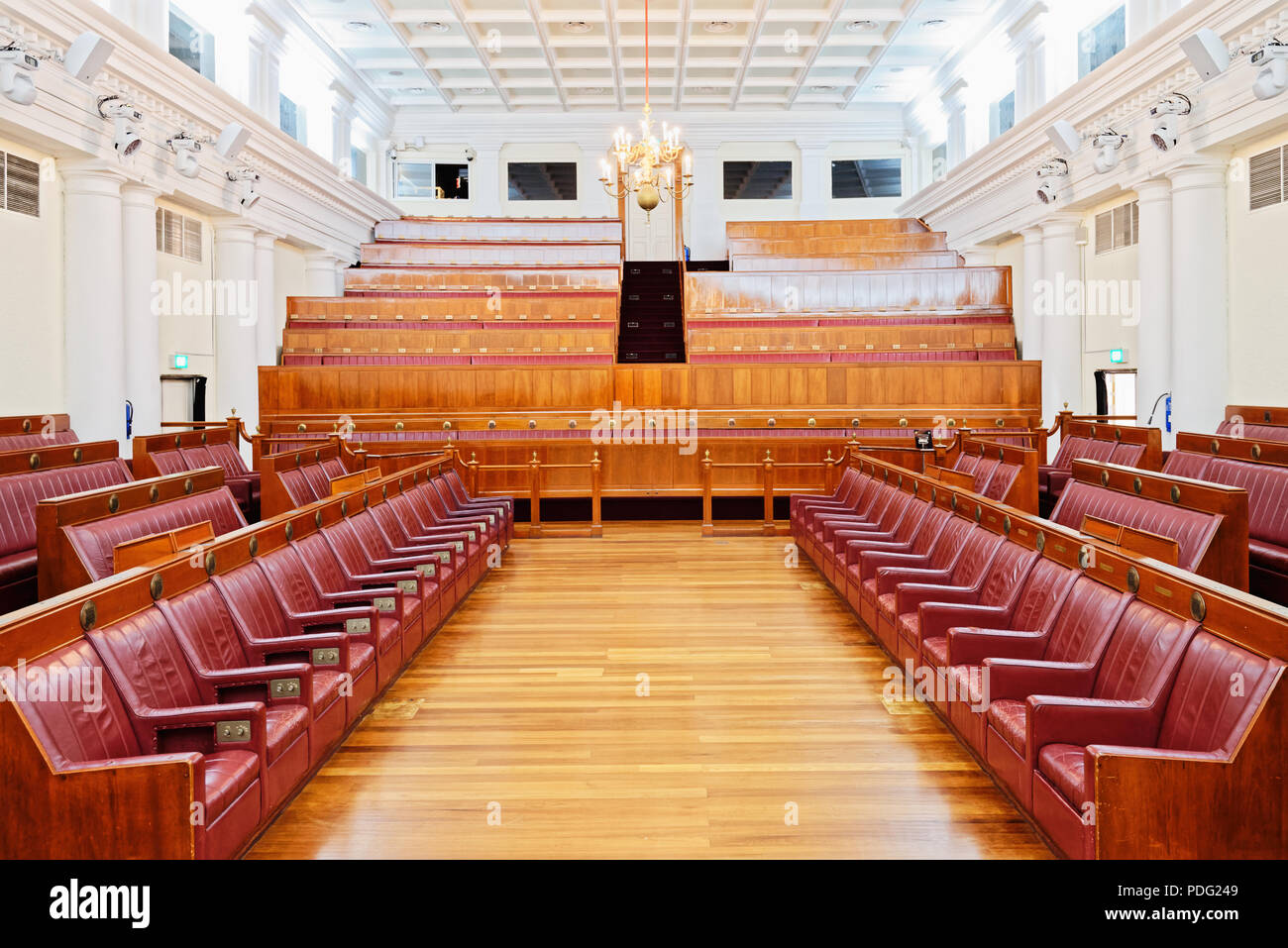 Historical Parliamentary Chamber of Singapore from the Old Parliament