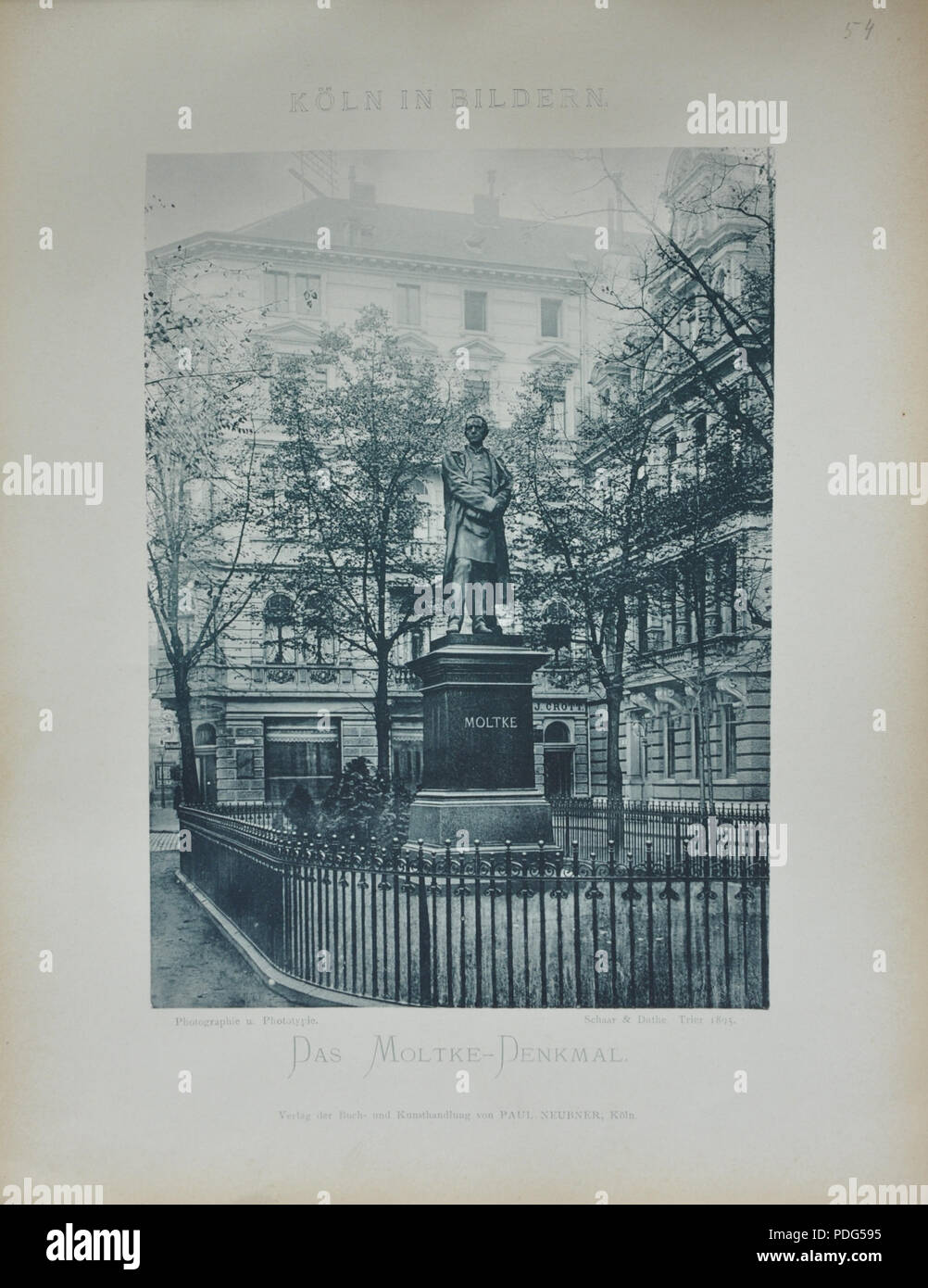 183 Koeln In Bildern Tafel 54 Das Moltke Denkmal Uncropped