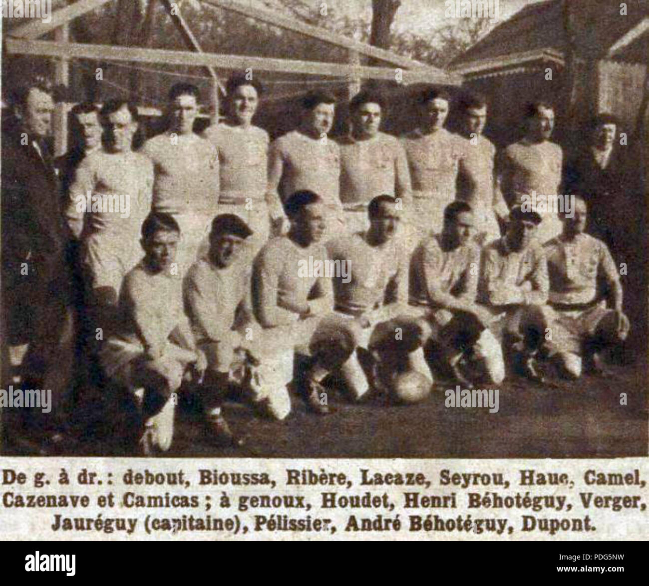 192 L'équipe de France de rugby en mars 1928 Stock Photo - Alamy