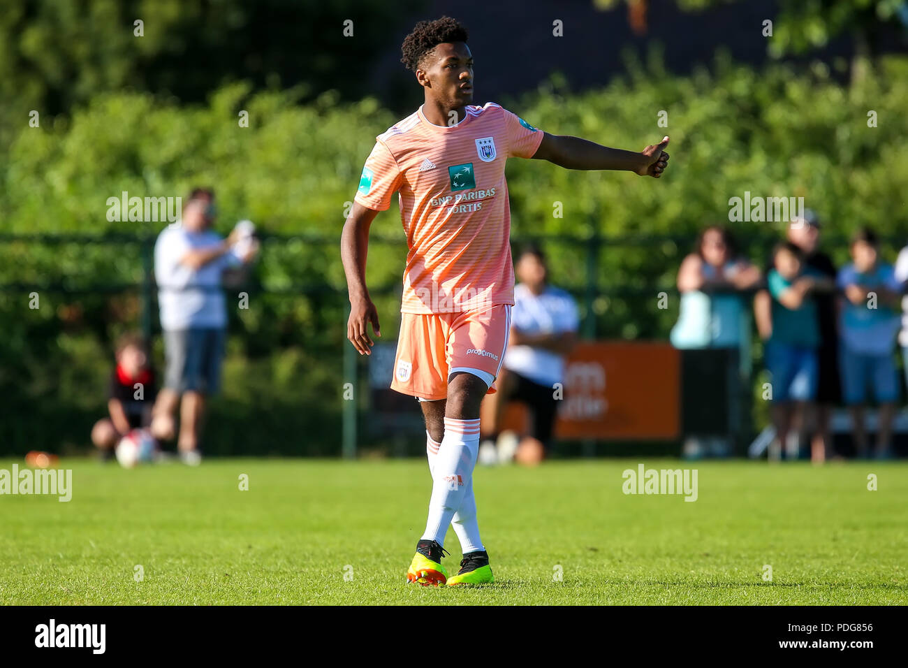 Horst, Netherlands - June 29, 2018: Player of RSC Anderlecht Abdoul Dante in action during friendly match RSC Anderlecht vs PAOK at Sport park Sportin Stock Photo