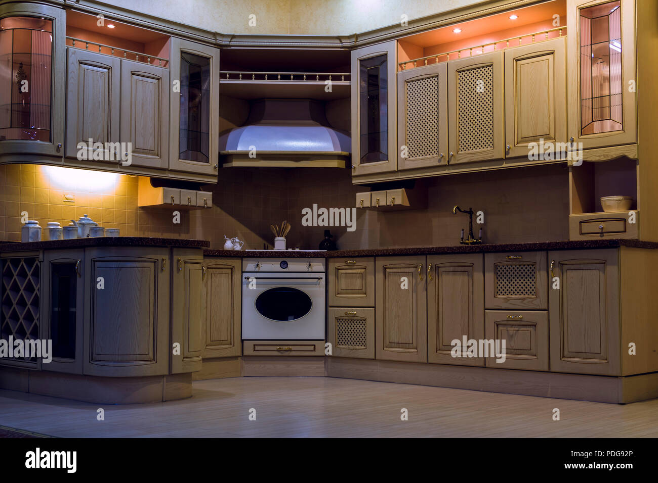 Interior of modern kitchen Stock Photo